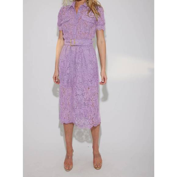 generation love claudia lace dress Generation Love Claudia Lace Dress In Blue/White - 40% Off